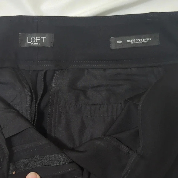 LOFT Petites Marisa Skinny Trouser, Color Black Size 00P - Picture 12 of 13